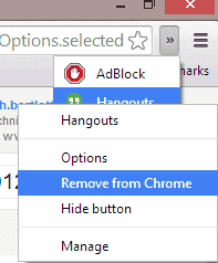 Chrome haga clic derecho eliminar 