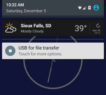 USB 5X para la opción de transferencia de archivos 