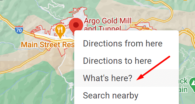 que hay aqui google maps