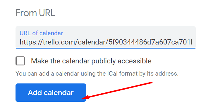 conecta el calendario de Trello con el calendario de Google