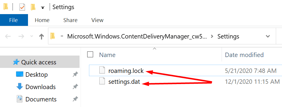 Copia de seguridad de la configuración del reflector de Windows