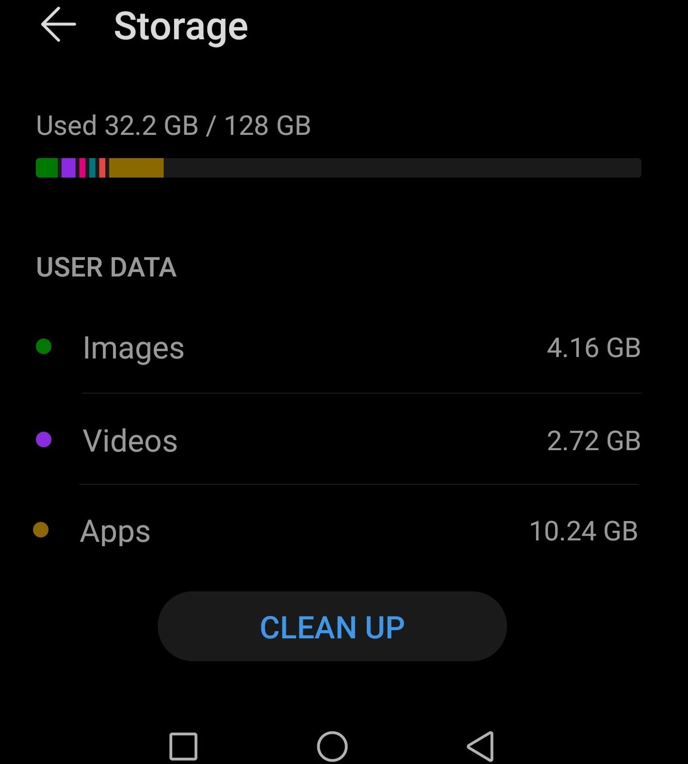 botón de limpieza de memoria de Android