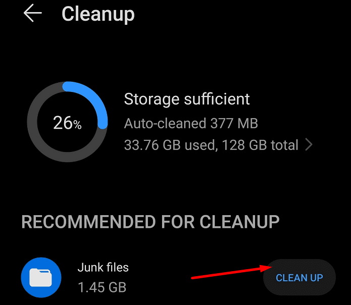 limpiar archivos basura del teléfono android