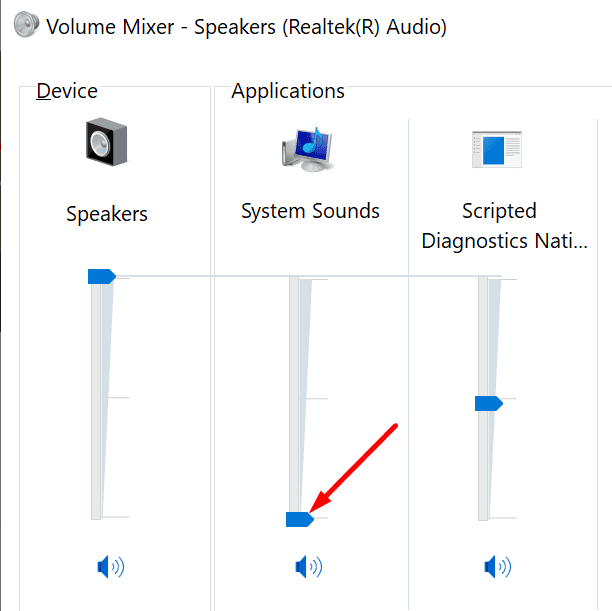 mezclador de volumen windows 10