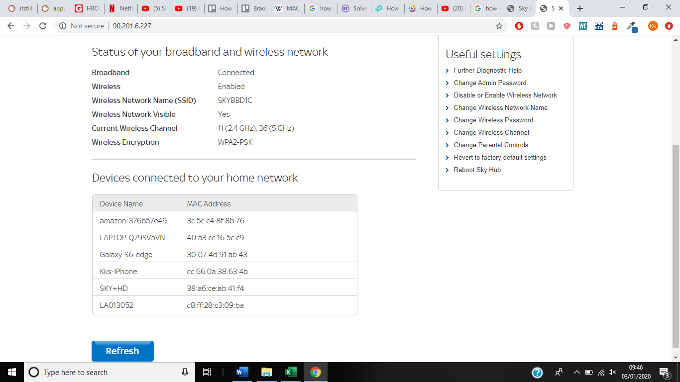 routers ssid en la configuración del enrutador