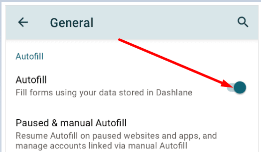 Dashland habilita la función de autocompletar de Android