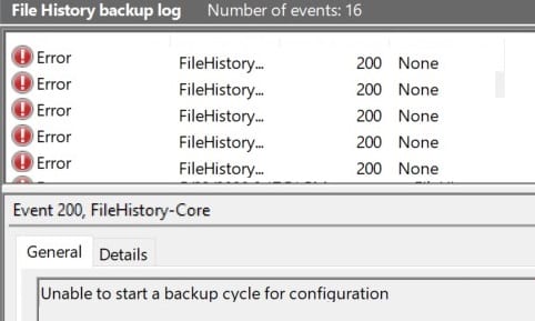Windows-10-File History-Error-200
