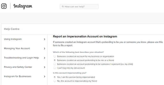 reclamar nombre de usuario de instagram inactivo